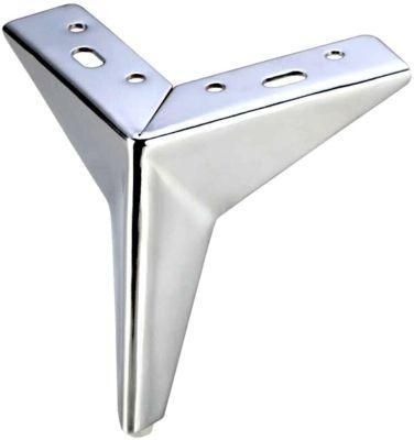 Metal Sofa Legs Silver Replacement Diamond Triangle Heavy Duty Chrome