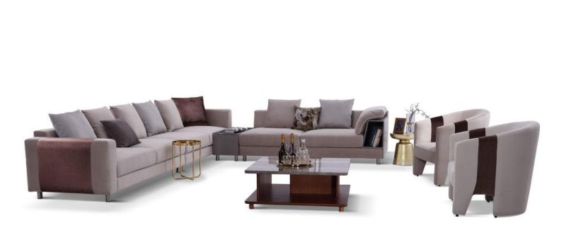 Modern Home Living Room Furniture Fabric Sectional Sofa