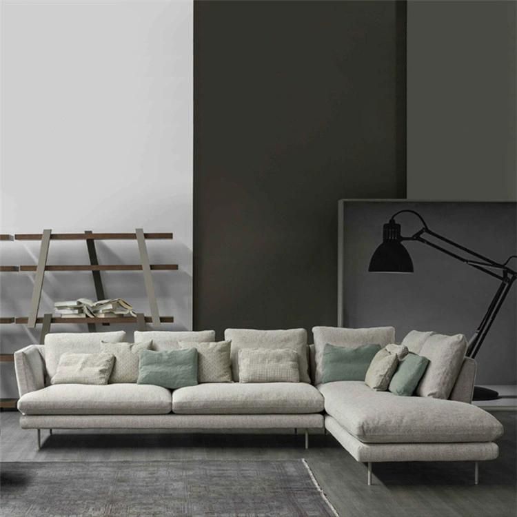 L Shape Modern People Three Seats Sectional Sofa Set