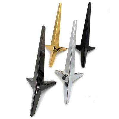 T2.5 Triangular Hardware Accessories Longer Iron Tube Metal Gold Sofa Leg