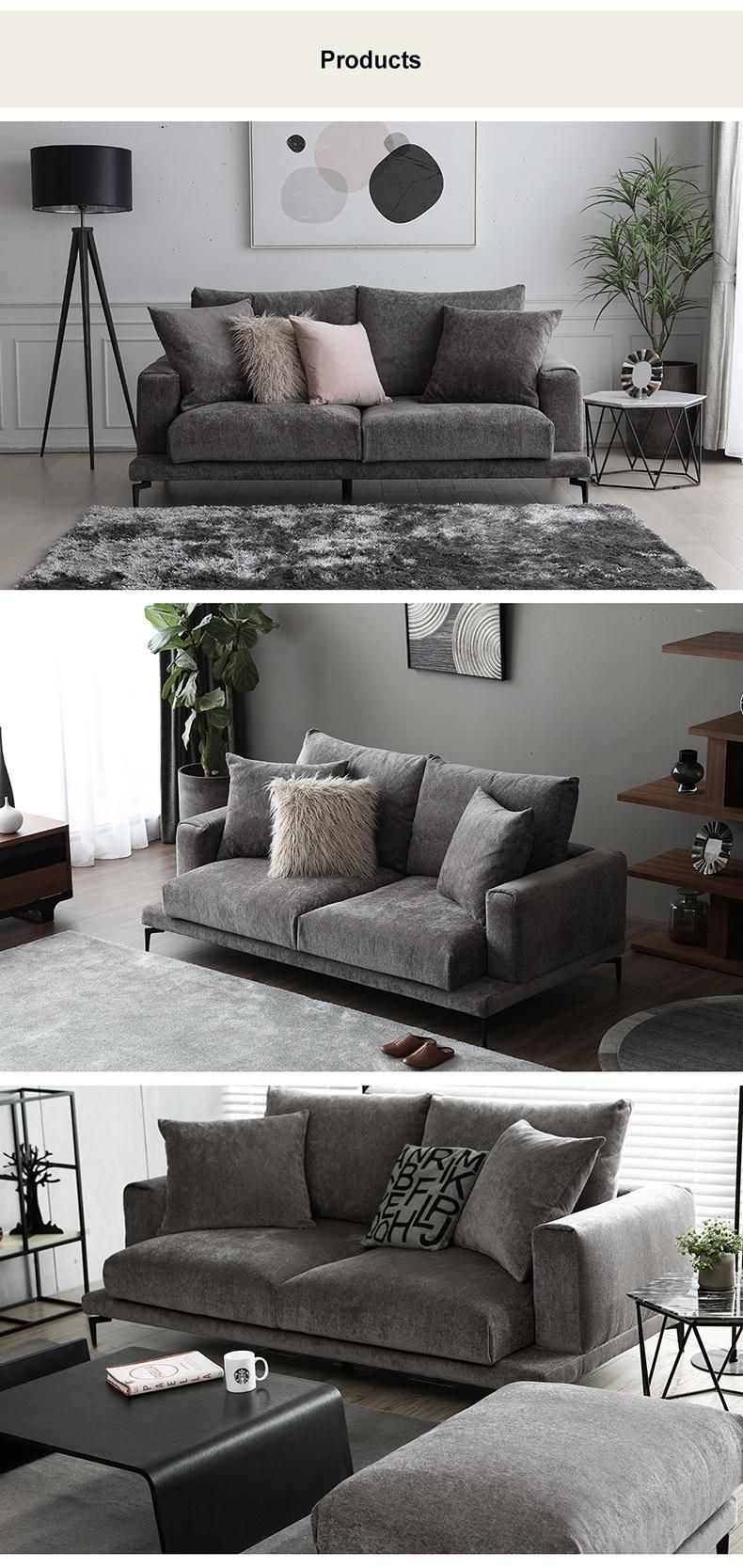 Fabric Non Inflatable Couch Furniture Home Set Modern Design Sofa