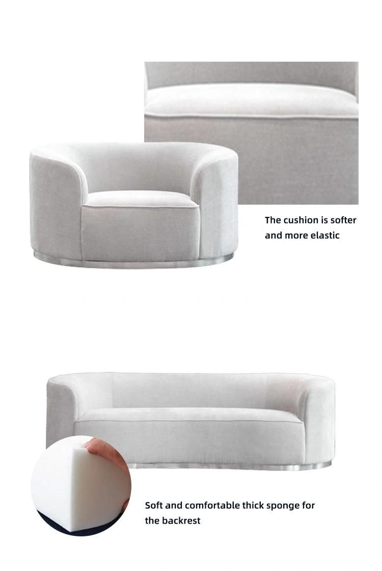 Factory OEM Hot Sale Chesterfield Round Living Room Furniture Sofa