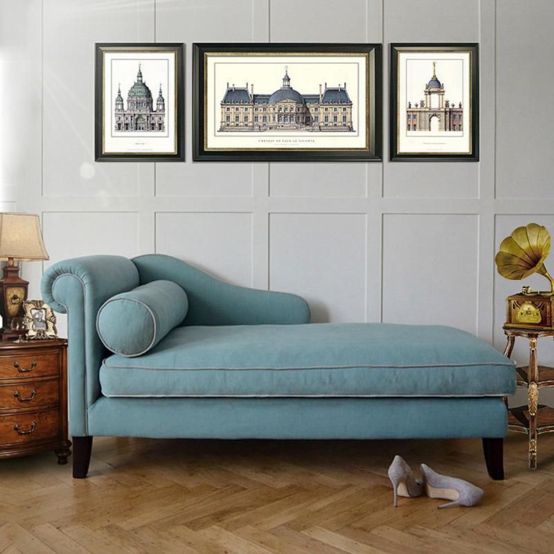 Chesterfield Style Living Room Furniture High Quality Leather Sofa Chaise