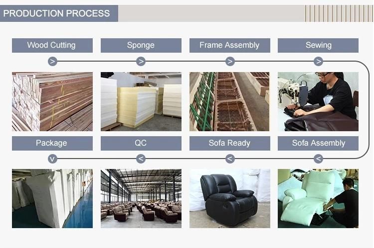 Chinese Sofa Furniture Factory Wholesale PU Leather Recliner Sofa Home Furniture