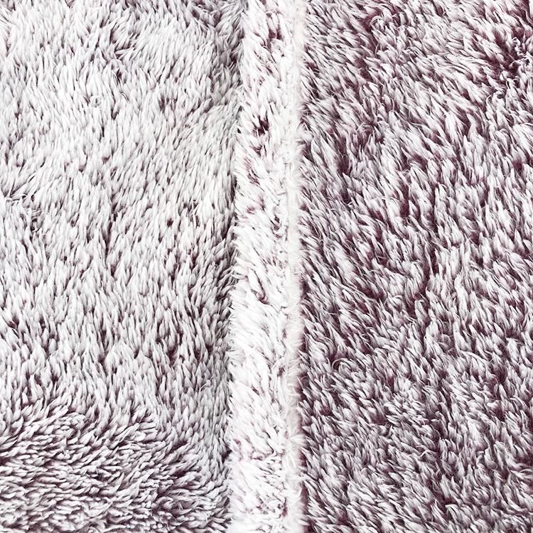 Super Soft 100% Polyester Wine Plush Fuzzy Sofa Bedding Fluffy Fleece Fur Blanket
