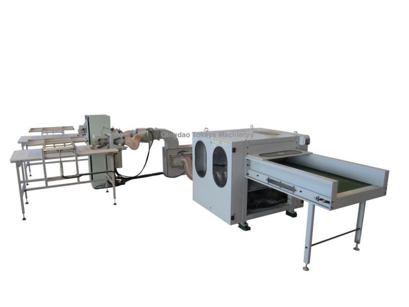 Automatic Fibre Polyester Fiber Opening Carding Pillow Cushion Sofa Filling Stuffing Making Machine for Home Textiles Production