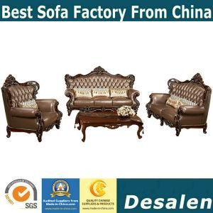Luxury Home Furniture Hot Sell Genuine Leather Sofa (169-4)