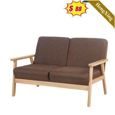 Cheap Price Nordic Style Home Furniture Mixed Color Sofa with Wooden Legs
