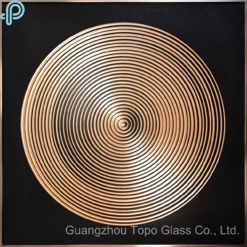 Abstract Decorative Art Glass Painting Manufacturers in Guangzhou (MR-YB6-2043E)