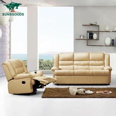 Factory 100% Genuine Leather Furniture Living Room Sofa Luxury