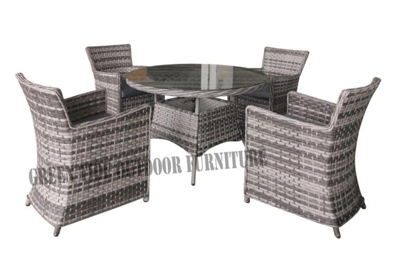 Outdoor Garden Patio Dining Furniture Rattan Sofa Set 5PCS