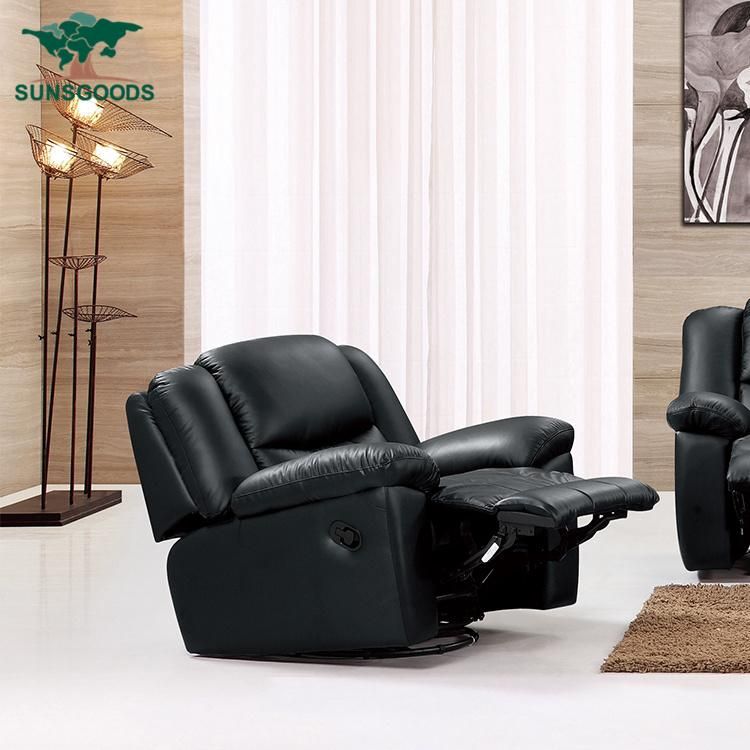 3 2 1 Sofa Set Designs Adjustable Leather Sofa Recliner Chair for Sale