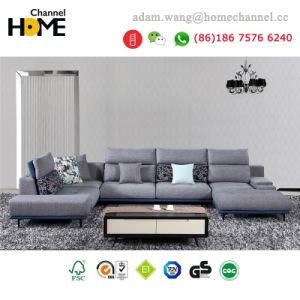 2018 New Solid Wood Fabric Sofa for Home Living Room (HC1811)