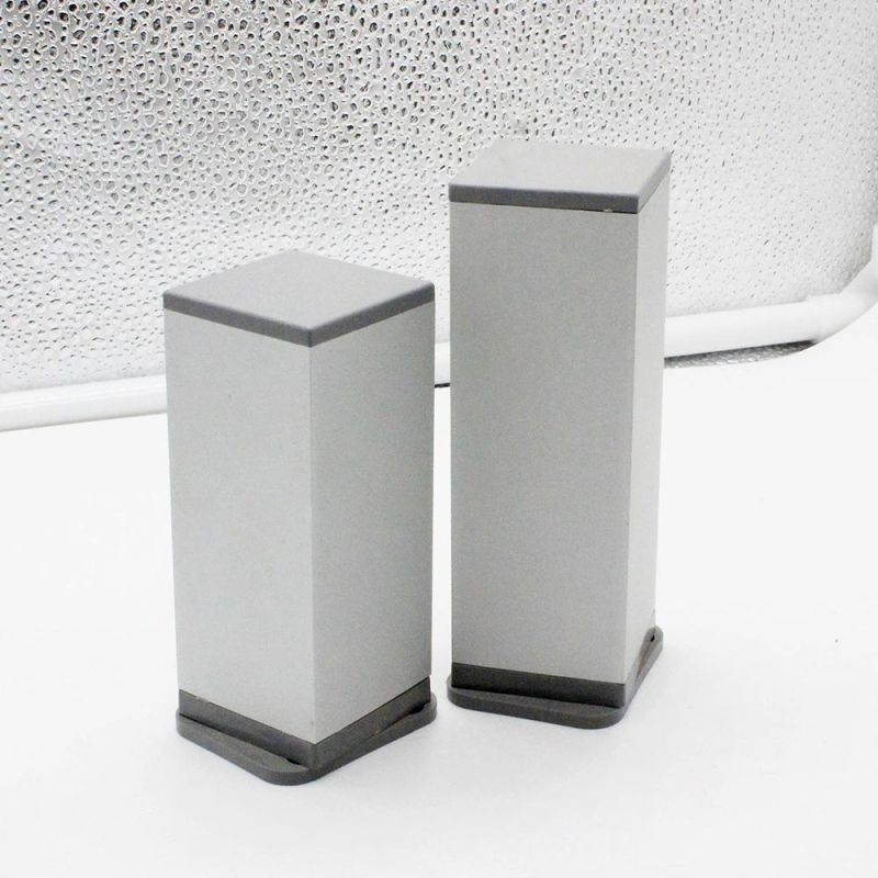 Dia 40*40mm Height-Adjustable Furniture Foot Sofa Feet Aluminium Profile Metal Table Legs