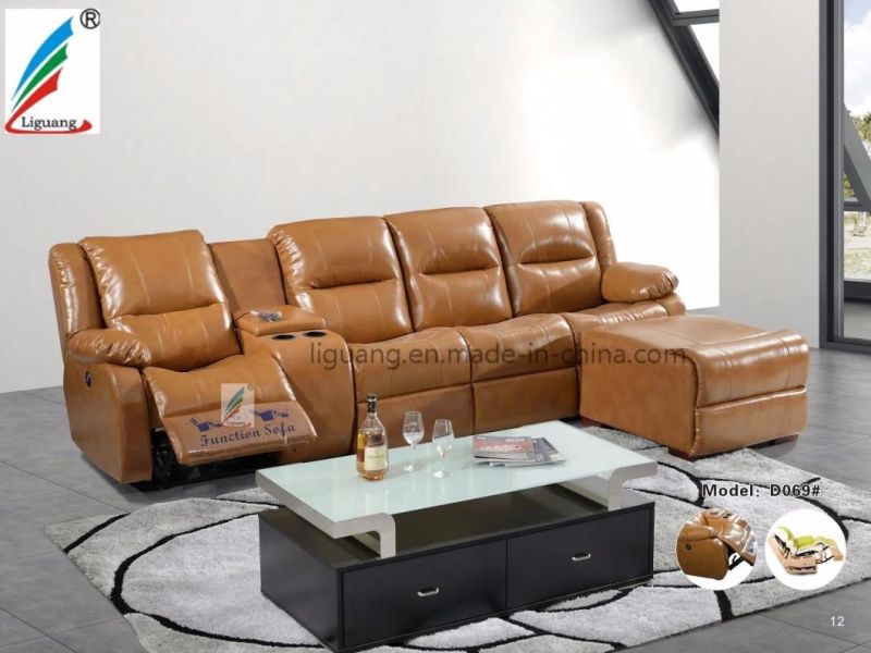 Fashion Faux Leather Home Furniture Lift Adjustable Recliner Sofa