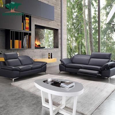 Made in China New Modern Leisure Classic Leather / Frame Furniture Design Couch Wood Frame Sofa Set