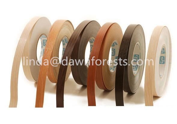 High Proportion 1.0mm High Glossy Solid/Wood Grain Color PVC Edge Banding