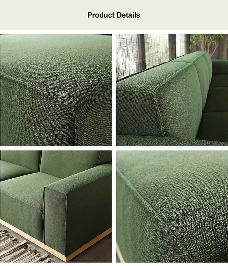 Customized Modular Furniture Sofa Medium Back Home Sectional Sofa