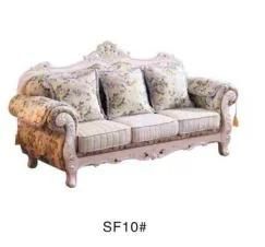 European Luxury Living Room Furniture Wooden Fabric Sofa
