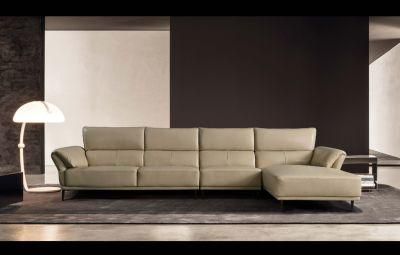 European Simplicity Living Room Furniture Leather Sofa