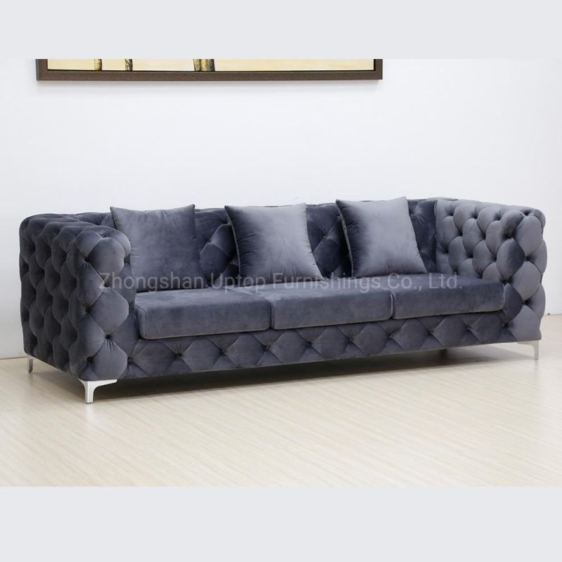 (SP-KS255B-3) Light Luxury Coffee Shop Hotel Commercial Furniture Fabric Sofa