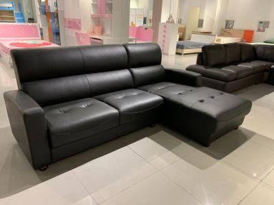 Nova Italy Luxury Living Room Furniture Office Lounge Black Leather Recliner Sofa 3 Seate Sofa