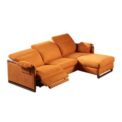 Functional Fabric Sofa Combination Modern Simple Italian Multifunctional Size Living Room Sofa for Lazy People