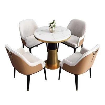 Sofa Set Furniture Nordic Sofa Side Table Light Luxury Living Room Marble Corner Table Round Simple Bedside Table