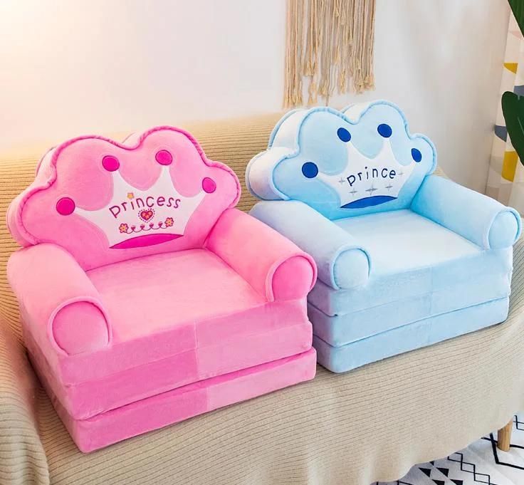 Cartoon Children′ S Folding Sofa Baby Extension Seat Stool