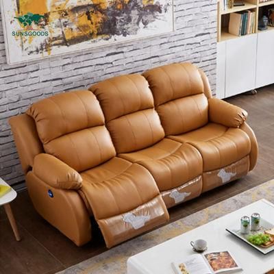 High Quality Couch Luxury Home Theater Recliner Cheap Leather Living Room Sofas