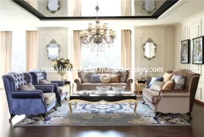 Classical Antique Living Room Couch Fabric Leisure Chesterfield Sofa