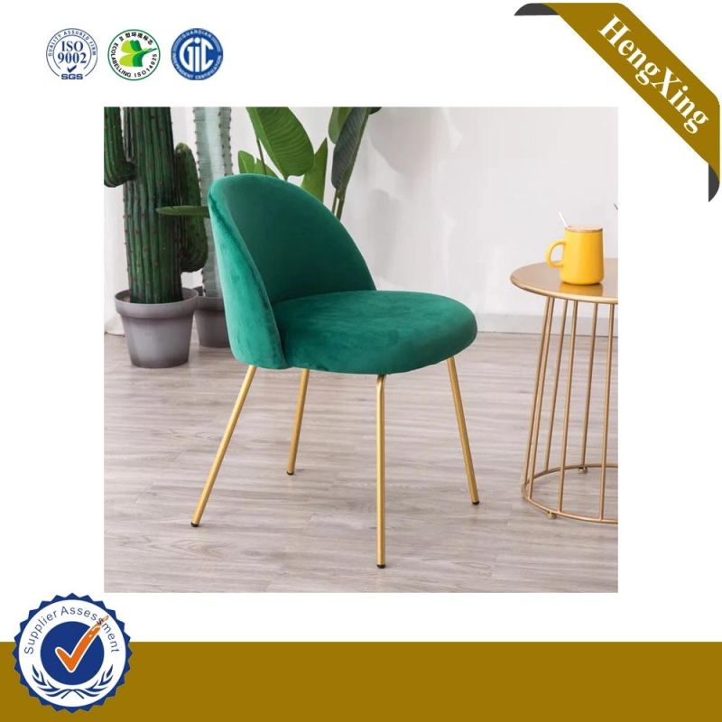 Modern Green Color Velvet Fabric Nordic Design Home Furniture Sofa Chairs Office Dining Lounge Chair